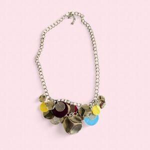Paparazzi Statement Multicolor Disc Charm Necklace - Women Jewelry